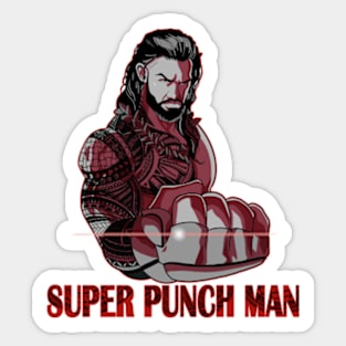 Super Punch Man Roman Reigns Sticker